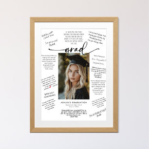 Poster Assinatura De Convidado Para Graduação De Fotograf