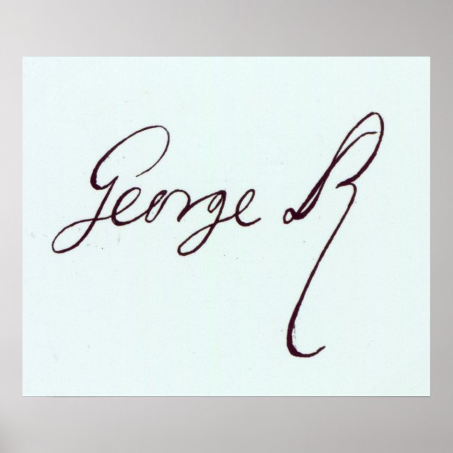 Poster Assinatura de George II (Frente)