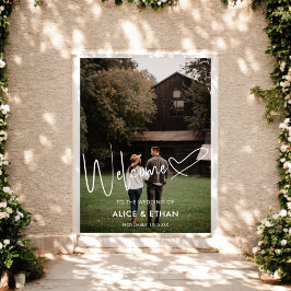 Poster Assinatura de roteiro Coração Boas-vindas Fotograf