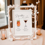 Poster Assinatura Minimalista Bebe Sinal de Bar de Casame<br><div class="desc">ESCOLHA DE MAIS DE 40 BEBIDAS: aperitivo, cerveja em um copo, cerveja engarrafada, bellini, clube de trevo, champanhe, cosmopolita, ntempestade escura, morango daiquiri, francês 75, gin e tônico, chá gelado longo, mai tai, manhattan, margarita picante, margarita clássica (2 opções) ), chocolate martini, martini seco, espresso martini, gota de limão, martini...</div>