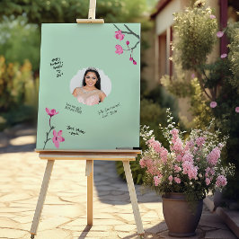 Poster Assinaturas de Fotografias de Blossomas de Cereja 