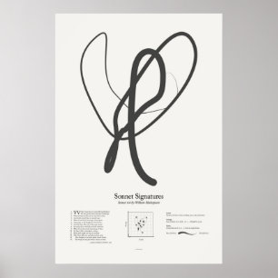 Poster Assinaturas de Soneto: Soneto 64