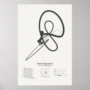 Poster Assinaturas de Sonetos: Soneto 74