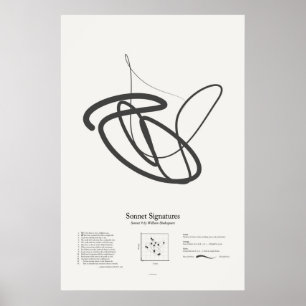 Poster Assinaturas do soneto: Soneto 9