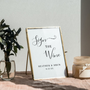 Poster Assine o Livro de Visitas de Vinho de Marco da Noi