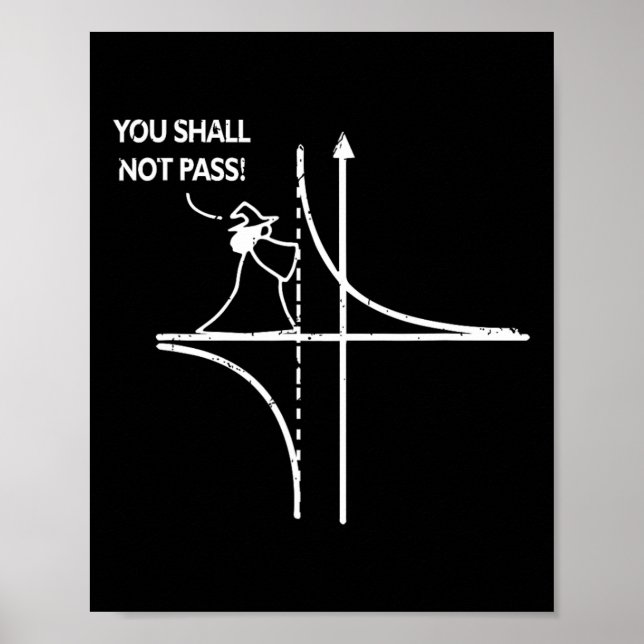 Poster Assíntota de Função Geektudo Professor de Matemáti (Frente)