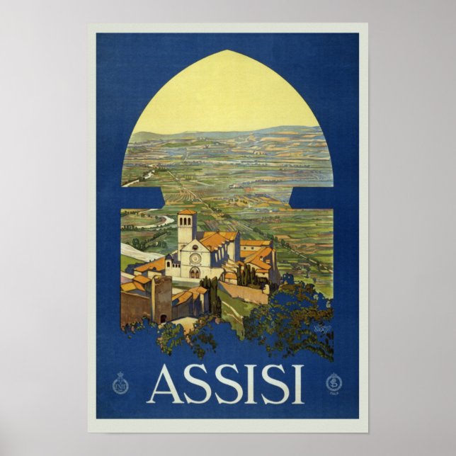 Poster Assisi Perugia Itália (Frente)