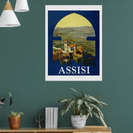Poster Assissi Vintage Travel