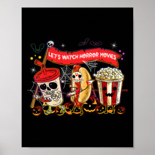 Poster Assista Filmes Horrores Halloween Engraçado Fantas