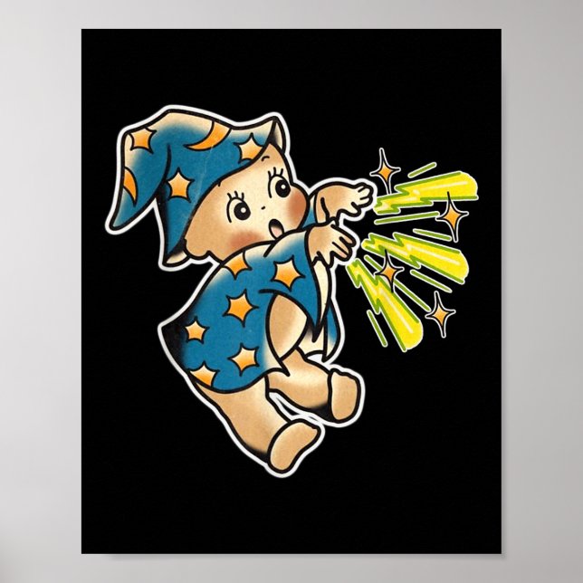 Poster Assistente de Bebê do Kewpie Flash de Tatuagem Tra (Frente)
