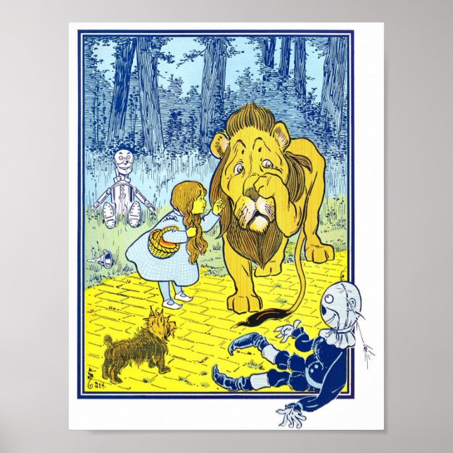 Poster Assistente de Vintage da Ilustração Oz (Frente)