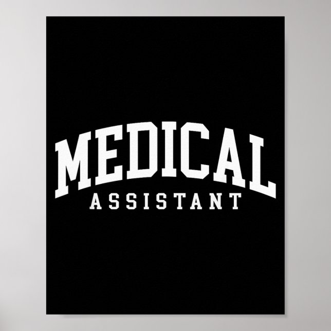 Poster Assistente médica ma cma enfermagem assistente méd (Frente)