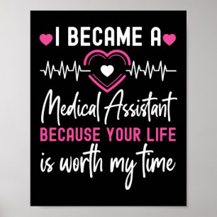 Poster Assistente Médico Cma Eu Tornei-Me Um Assistente