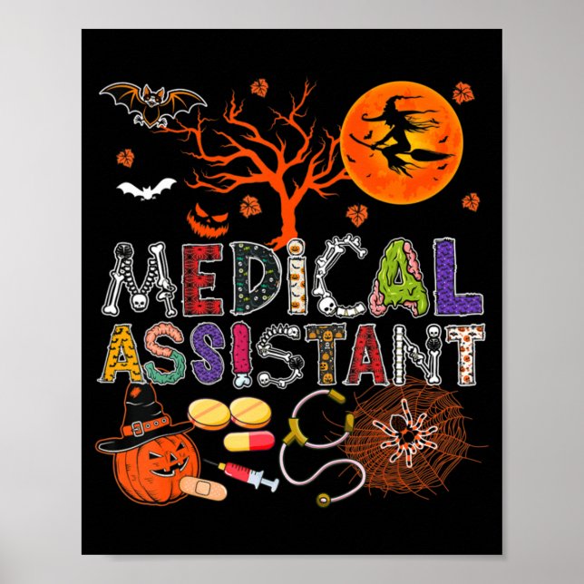 Poster Assistente Médico Zombie Zombie Costume Scary P (Frente)