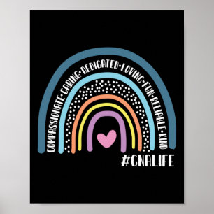 Poster Assistentes de Enfermagem Certificados Cuidados Co