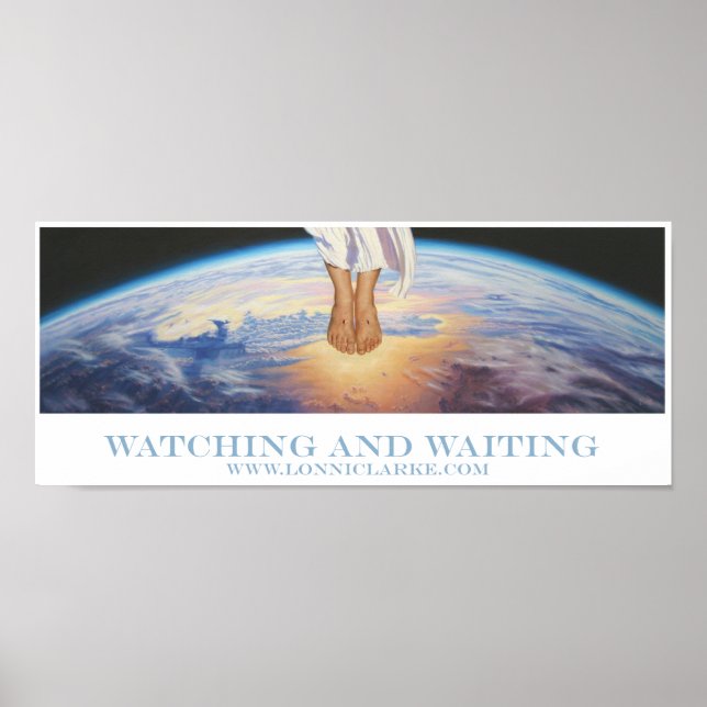 Poster "Assistindo e Esperando" por Lonni Clarke (Frente)