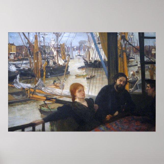 Poster Assobiador - Apertando O Tâmisa 1860 (Frente)