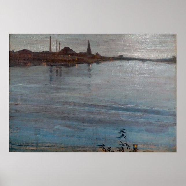 Poster Assobiador - Em Azul E Prata 1871 (Frente)