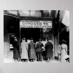 Poster Associação Nacional Anti-Sufragista