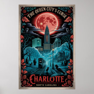 Poster Assombrada Charlotte, NC A Maldição da Cidade Rain