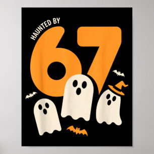 Poster Assombrado por 67 designs de meme engraçado de hal