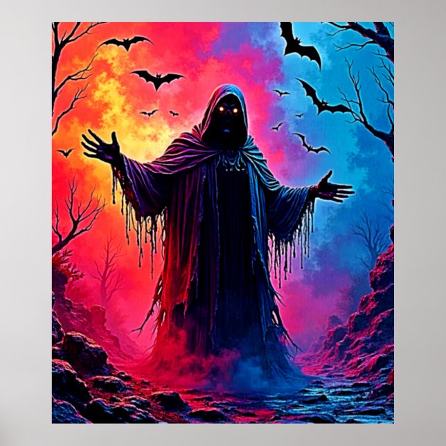 Poster Assombrando O Demônio Fechado Na Design Shadows (Frente)