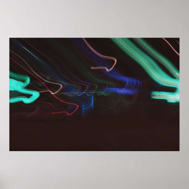 Poster Assorted-color LED lights illustration (Frente)