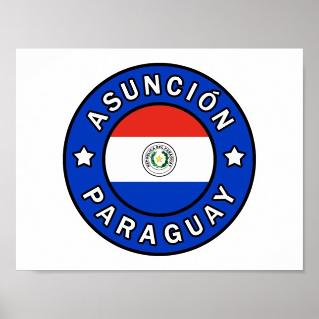 Poster Assunção Paraguai (Frente)