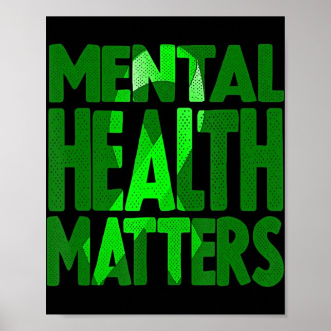 Poster Assuntos de Saúde Mental May is Mental Health Awar (Frente)