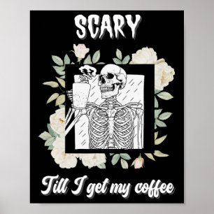 Poster Assustador Até Eu Pegar Minha Taça De Halloween De