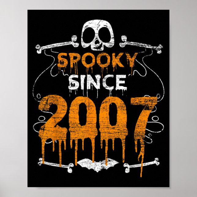 Poster Assustador Desde 2007 Presentes de Halloween de An (Frente)