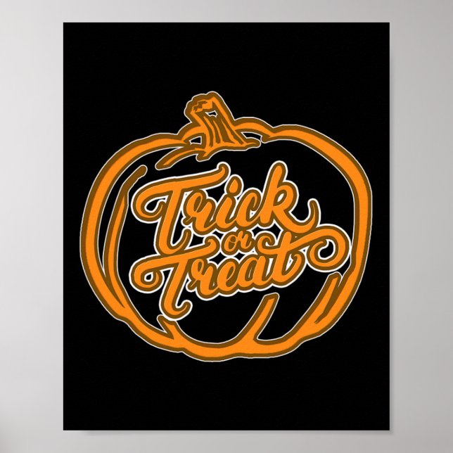 Poster Assustador E Dia de as Bruxas engraçado 1 (Frente)