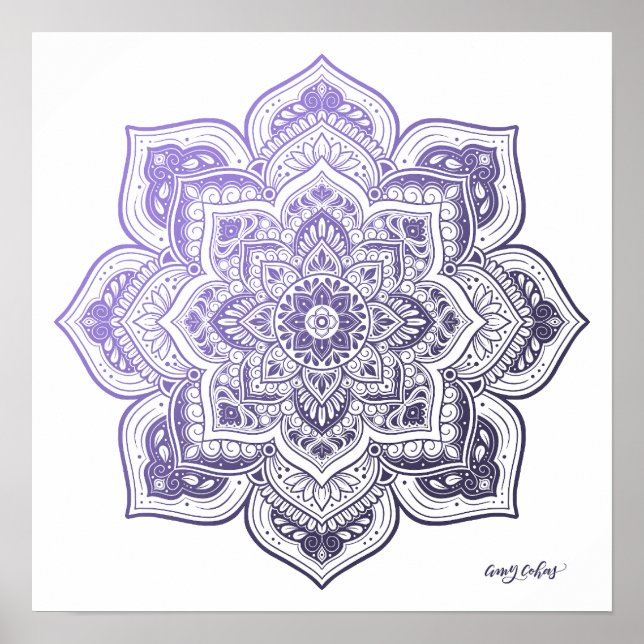 Poster Aster Mandala Fine Art Print (Frente)