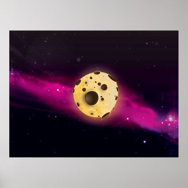 Pôster Asteróide de Massa de Biscoito (Frente)