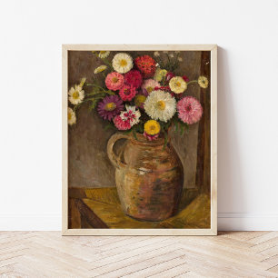 Poster Asters e Zinnias   Tadeusz Makowski