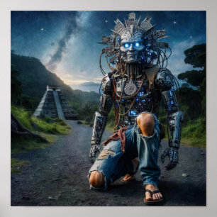 Poster Astral Blue Jeans Warrior