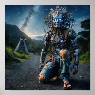 Poster Astral Blue Jeans Warrior