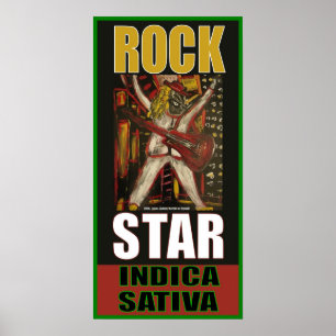 PÔSTER ASTRO DE ROCK INDICA SATIVA