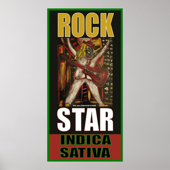 PÔSTER ASTRO DE ROCK INDICA SATIVA (Frente)
