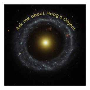 Pôster Astrofísico Pergunte-me Sobre o Objeto de Hoag