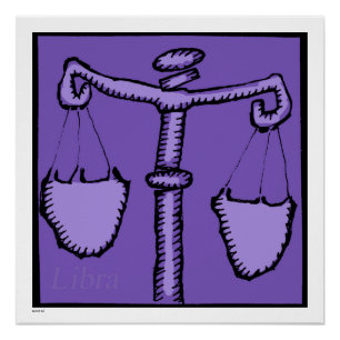 Pôster Astrologia Zodiac - Símbolo Libra Aniversário P 20