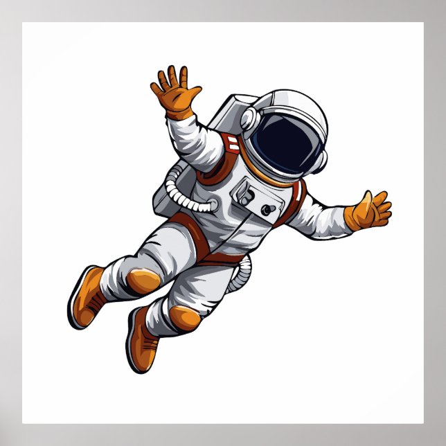 Poster Astronaut in space (Frente)