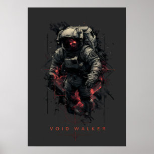 Poster Astronauta Andarilho do Vazio Heavy Metal