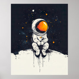 Poster Astronauta Bravo