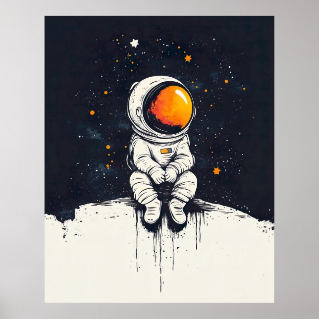 Poster Astronauta Bravo (Frente)
