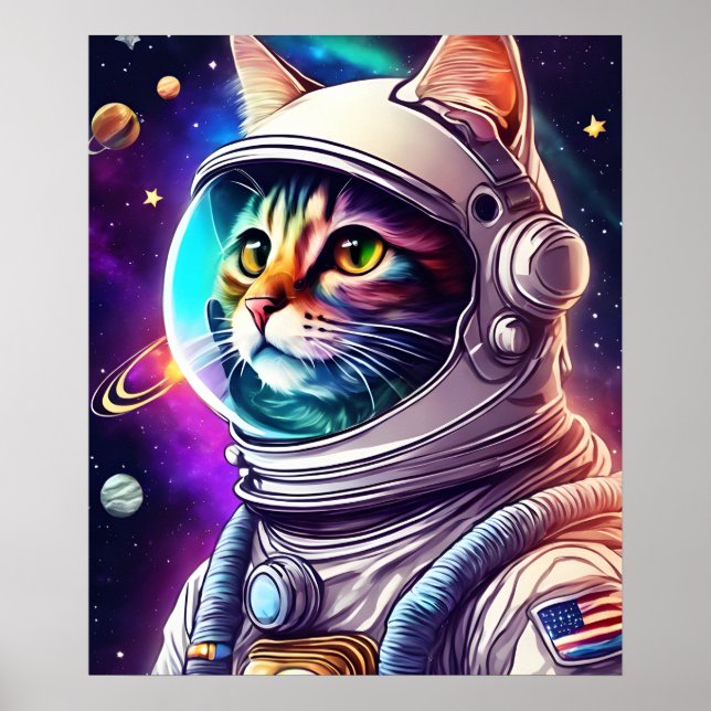 Poster Astronauta Cat (Frente)