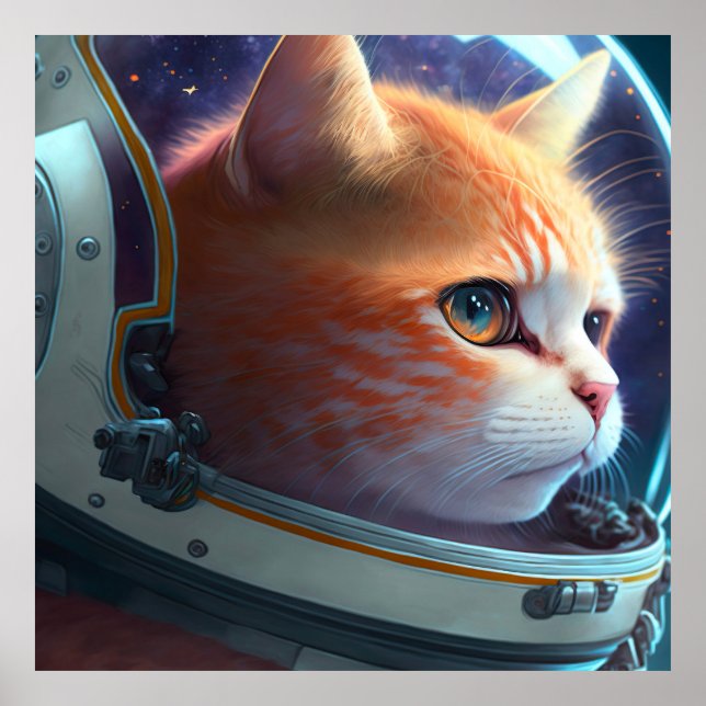 Poster Astronauta Cat (Frente)
