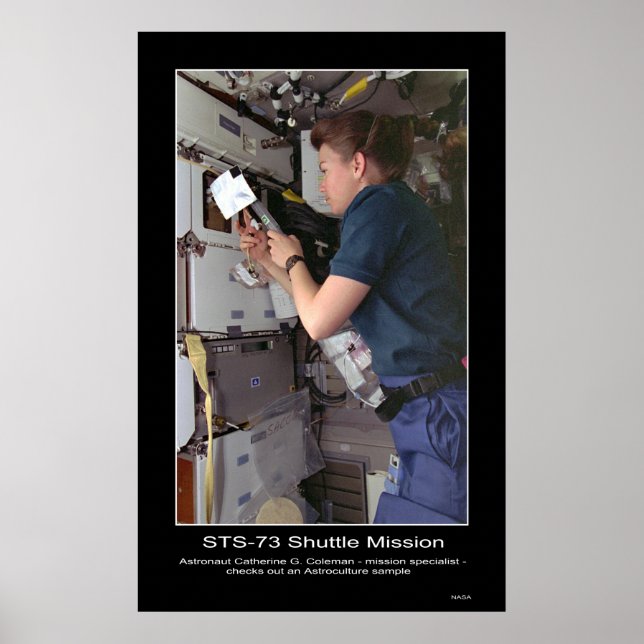 Poster Astronauta Catherine G. Coleman verifica astrocult (Frente)