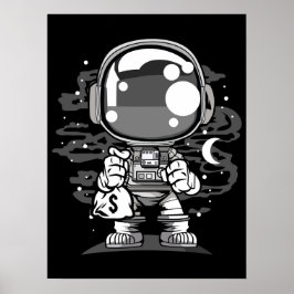 Poster Astronauta Chibi