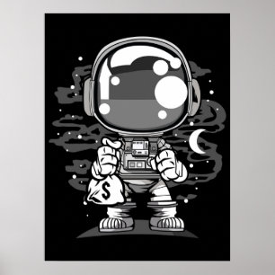 Poster Astronauta Chibi